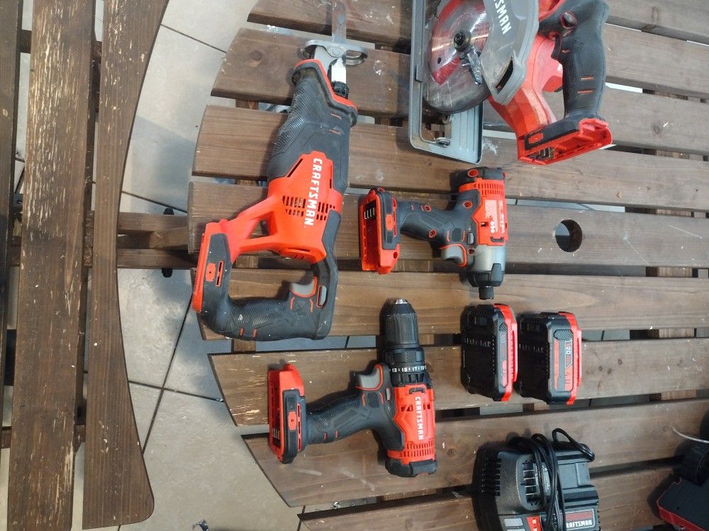 Craftsman Power Tools, Batteries, Charger