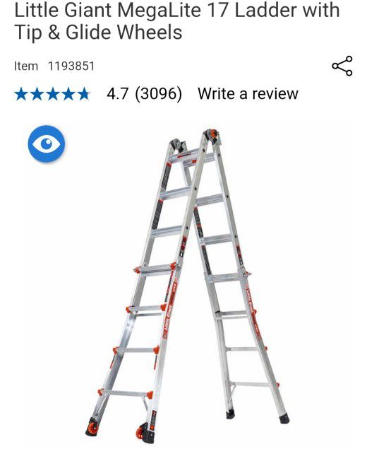 Costco: Little Giant Megalit 17 Ladder(New)