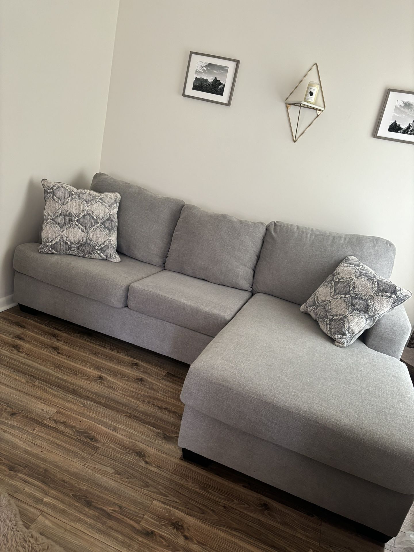 Gray Couch Sectional