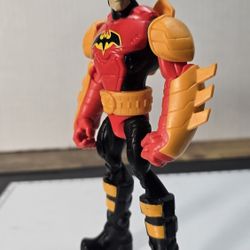 2011 Mattel DC Comics Blaze Buster Batman 6" Action Figure Kids Toy Collectible Retro Figs Yellow