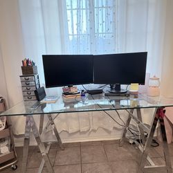 Glass Office Desk 