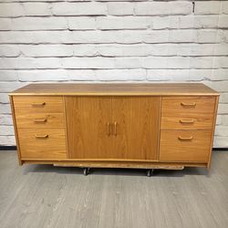 Teak Credenza Buffet Filing Cabinet