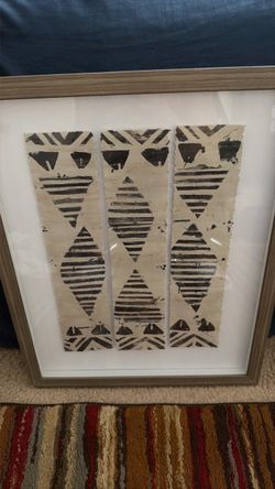 Framed Tribal Print Wall Art