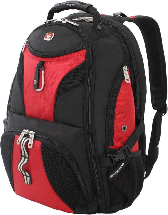 19 In SwissGear 1900 Scansmart TSA 17-Inch Laptop Backpack, Black/Red