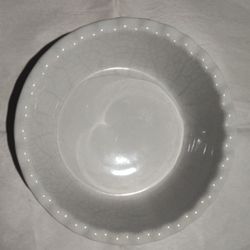 12" White Pie Plate - Ruffled Edge