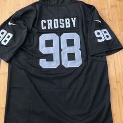 Maxx Crosby Raiders 98 Black Men And Women sizes 
