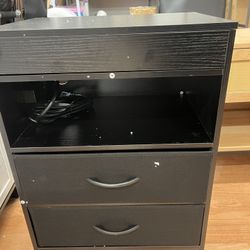 black nightstand