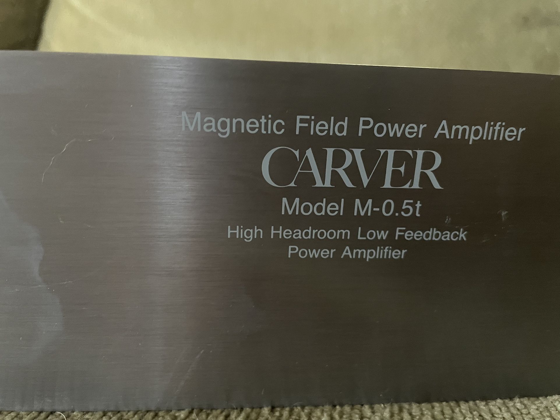 Carver M-0.5t Amplifier