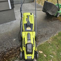 For Sale Ryobi 13" Lawn Mower with Battery & Charger -$80 (Pickup Only)