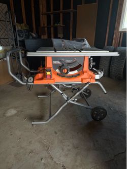 Rigid Portable Corded Table Saw with Stand