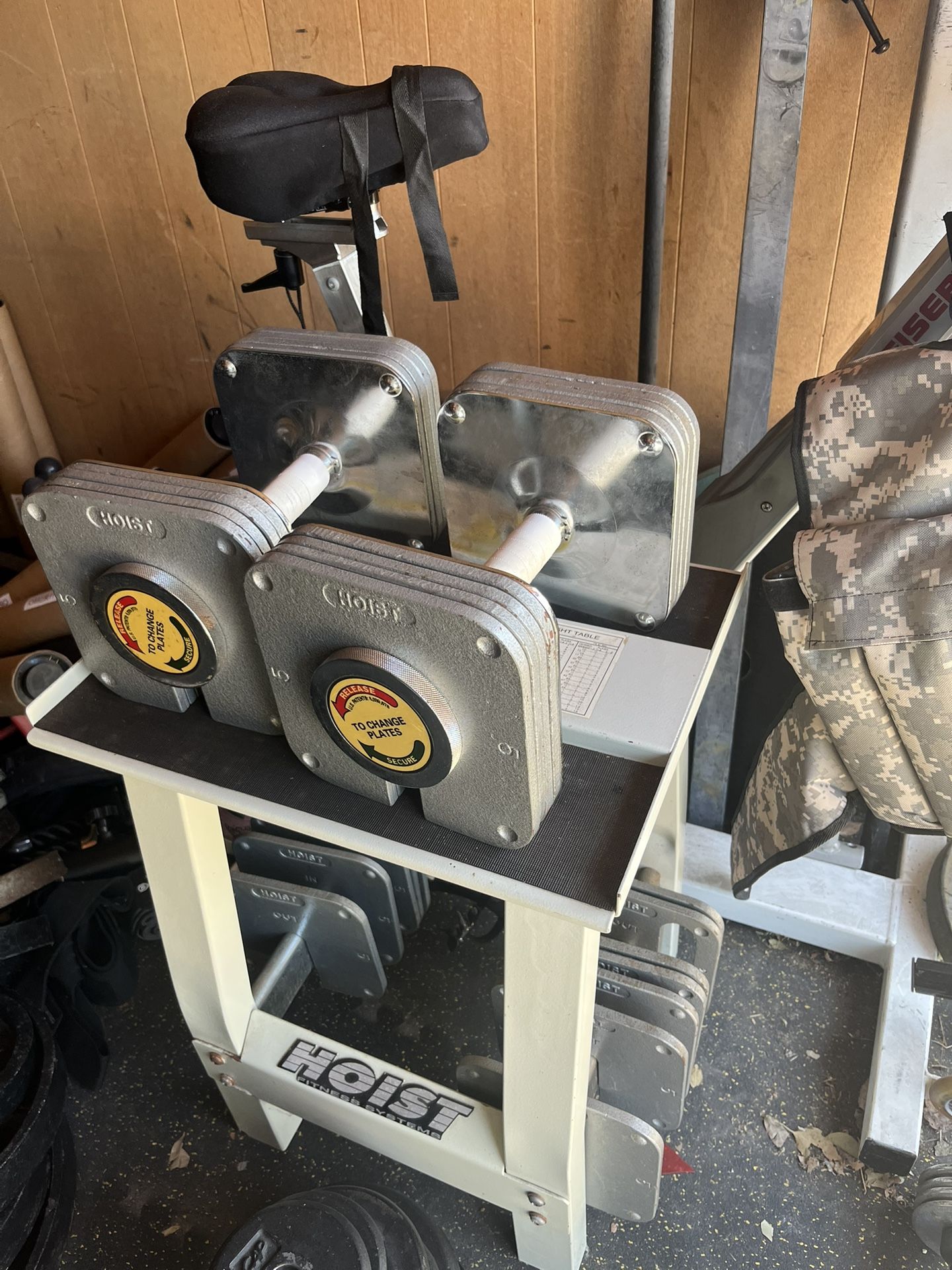 Hoist Adjustable Dumbbell Weights With Stand