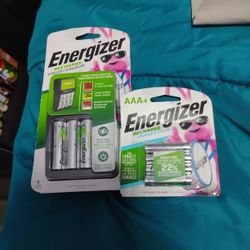 Energizer AA And AAA Rechargeable Batteries And Battery Charger