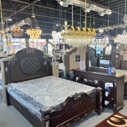 High Quality Wood king Size Bedroom Set In Stock 