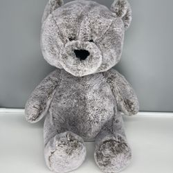 Animal Adventure 2021 Frosted Stuffed Plush Teddy Bear Brown White Gray 13 Soft
