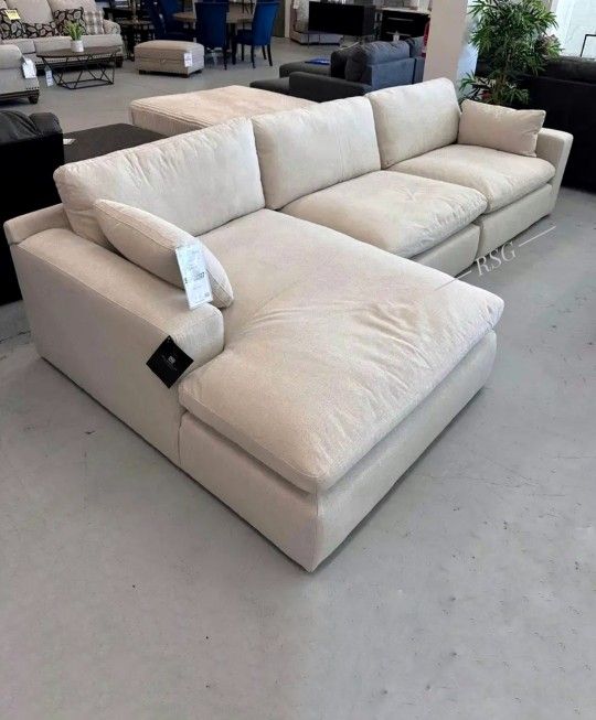 Take Home Pay Later Only $39 Down Payment 🌟Elyza Cloud Sectional Couch Set 🌟 Fast Delivery