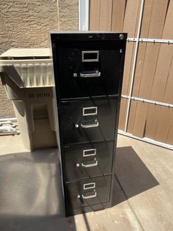 4 Drawer Letter Size Metal File Cabinet