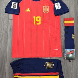 YOUTH SPAIN LAMINE YAMAL WORLD CUP SOCCER JERSEY