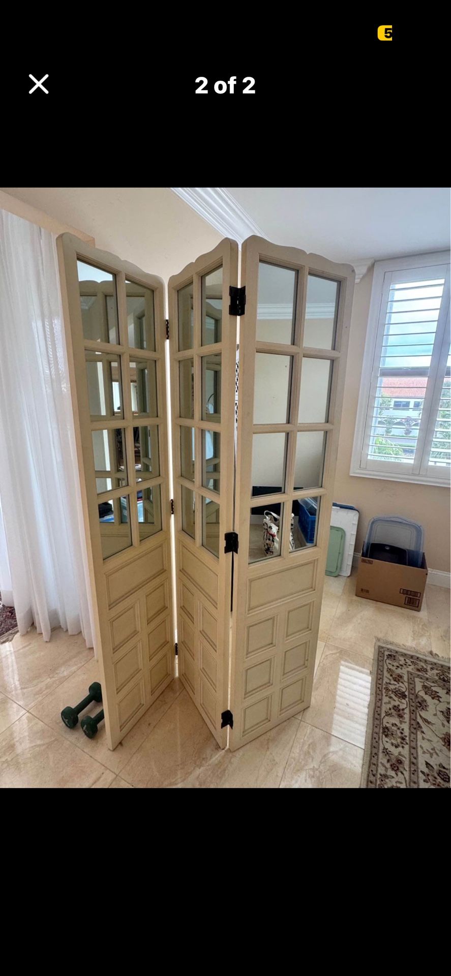 Room Divider With Mirror