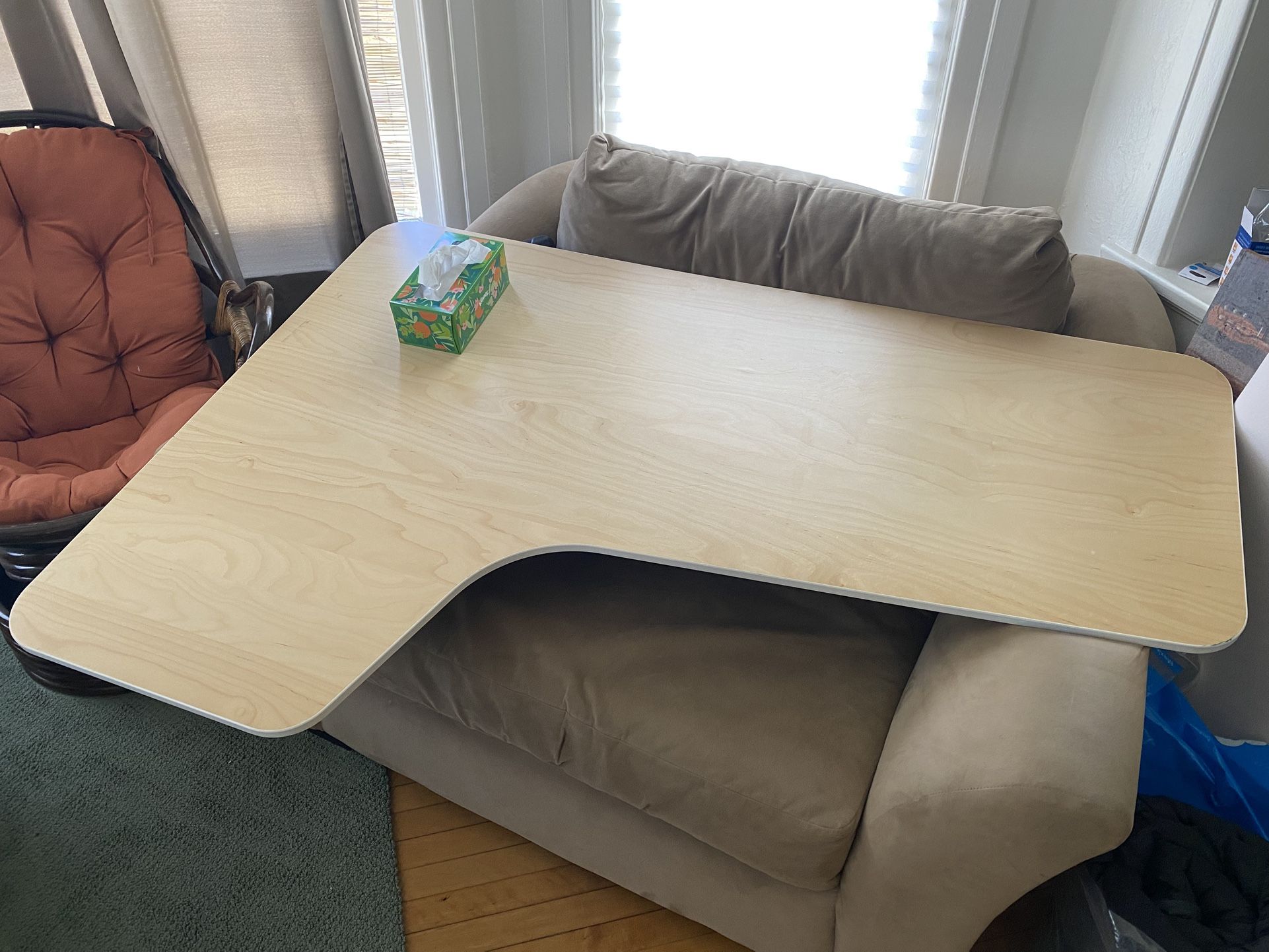 IKEA Curved Wooden Desk