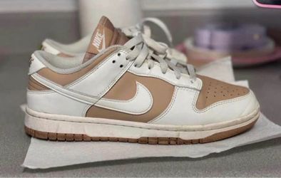 Nike Dunk Low White Tan Sneakers
