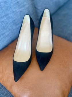 Jcrew Elsie Suede Black Pumps Size 8.5