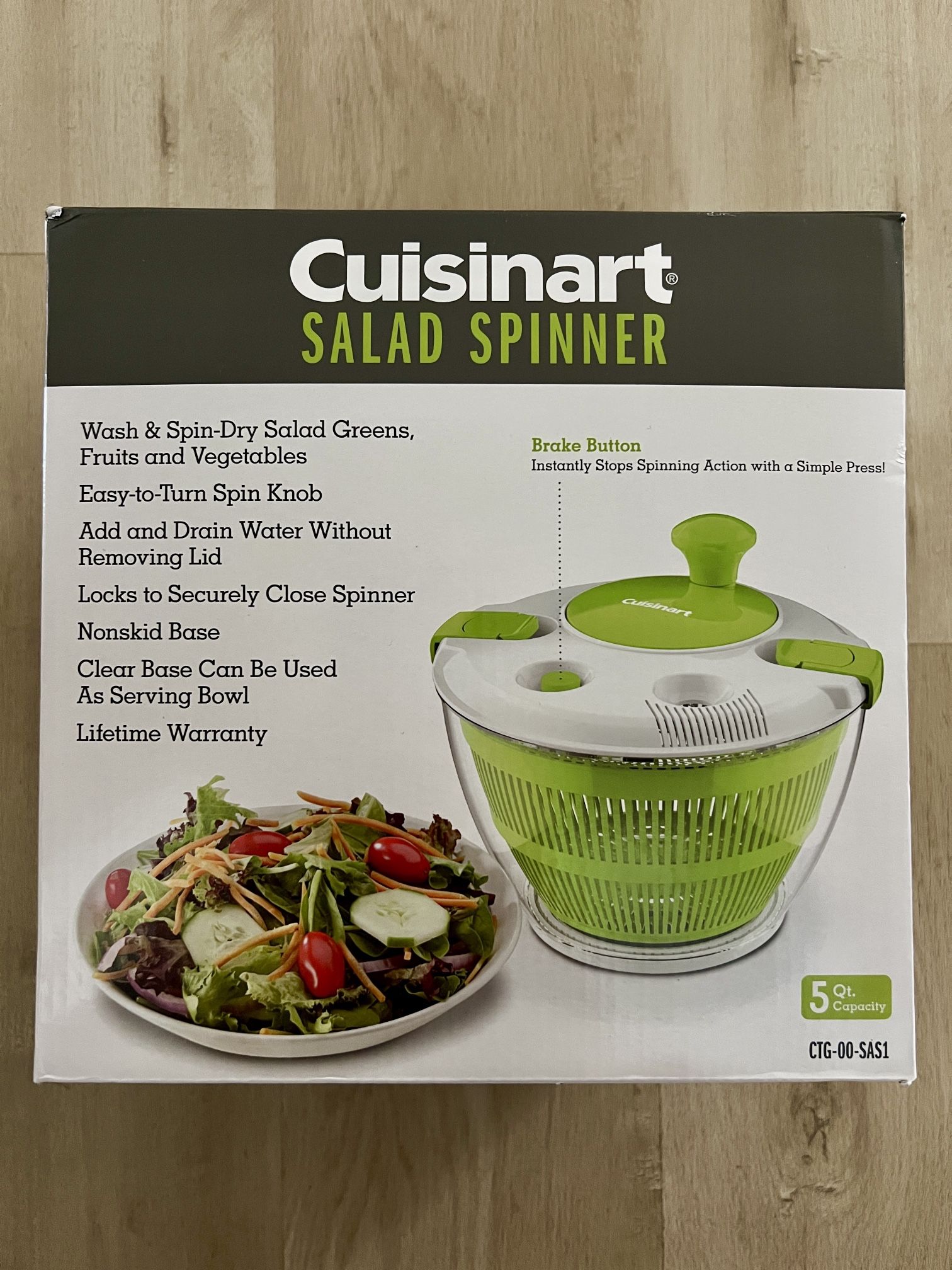 NEW Cuisinart Salad Spinner 5 Quart