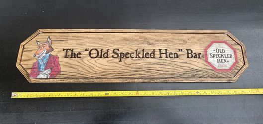 Old Speckled Hen Bar Sign