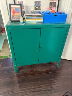 GREEN IKEA KOLBJORN CABINET