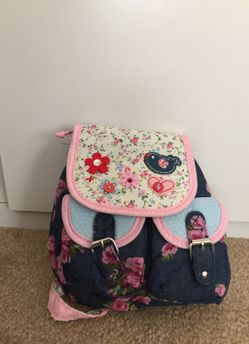 Cute denim backpack for ur Li'l one