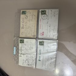 Vintage Postcards With Stamps