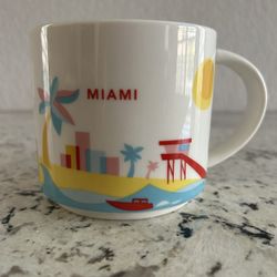 Starbucks Miami Florida Coffee Mug Cup You Are Here Series 14 Oz