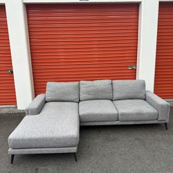 Modern Gray Sectional (Free Delivery)