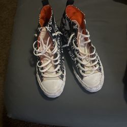 Converse chucks black and orange 