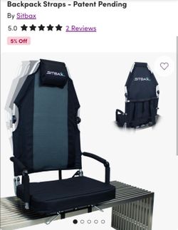SitBax Black Padded Bleacher Seat – The Ultimate Reclining Stadium Chair with Full Back & Neck Support and 360° Swivel