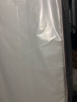 Queen boxspring in plastic