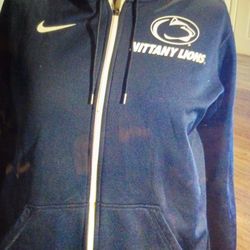 NIKE PENN STATE THERMA FIT ZIP- UP SWEAT SHIRT JACKET HOODIE SIZE LARGE 