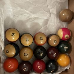 Vintage Pool Balls