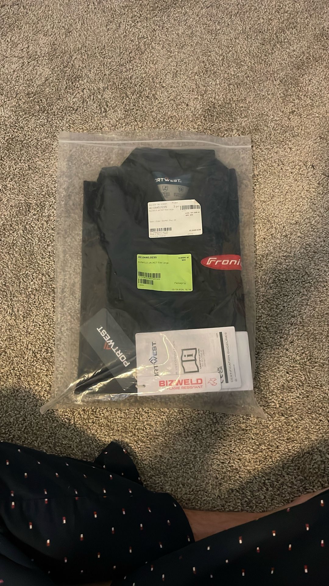 New Fronius FR Welding Jacket