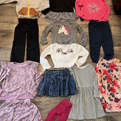 Girls 4/5 And 5t Clothing Lot 