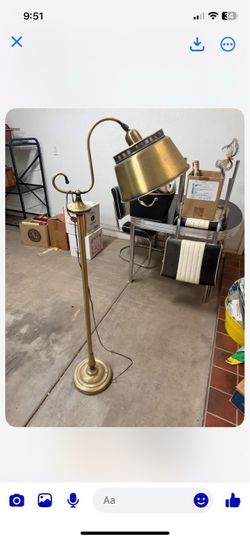 Brass Gooseneck Floor Lamp