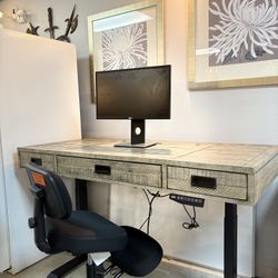 Aspen Home Adjustable Desk With Storage