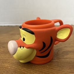 Vintage 1990s Applause Disney Tigger 4" Plastic Collector's Mug