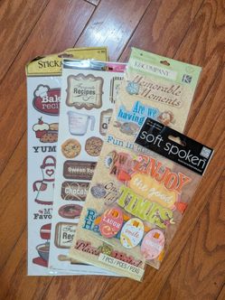 Scrapbooking Sticker Sheets Lot of 4