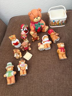 Teddy Bear Figurine and Ornament Collection