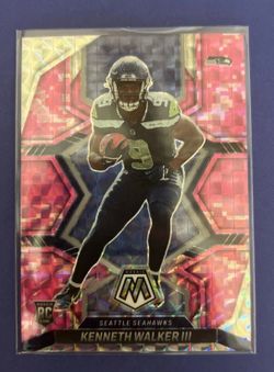 (Lot of 2) Kenneth Walker III 2022 Panini Mosaic Mosaic Camo Pink #308 RC