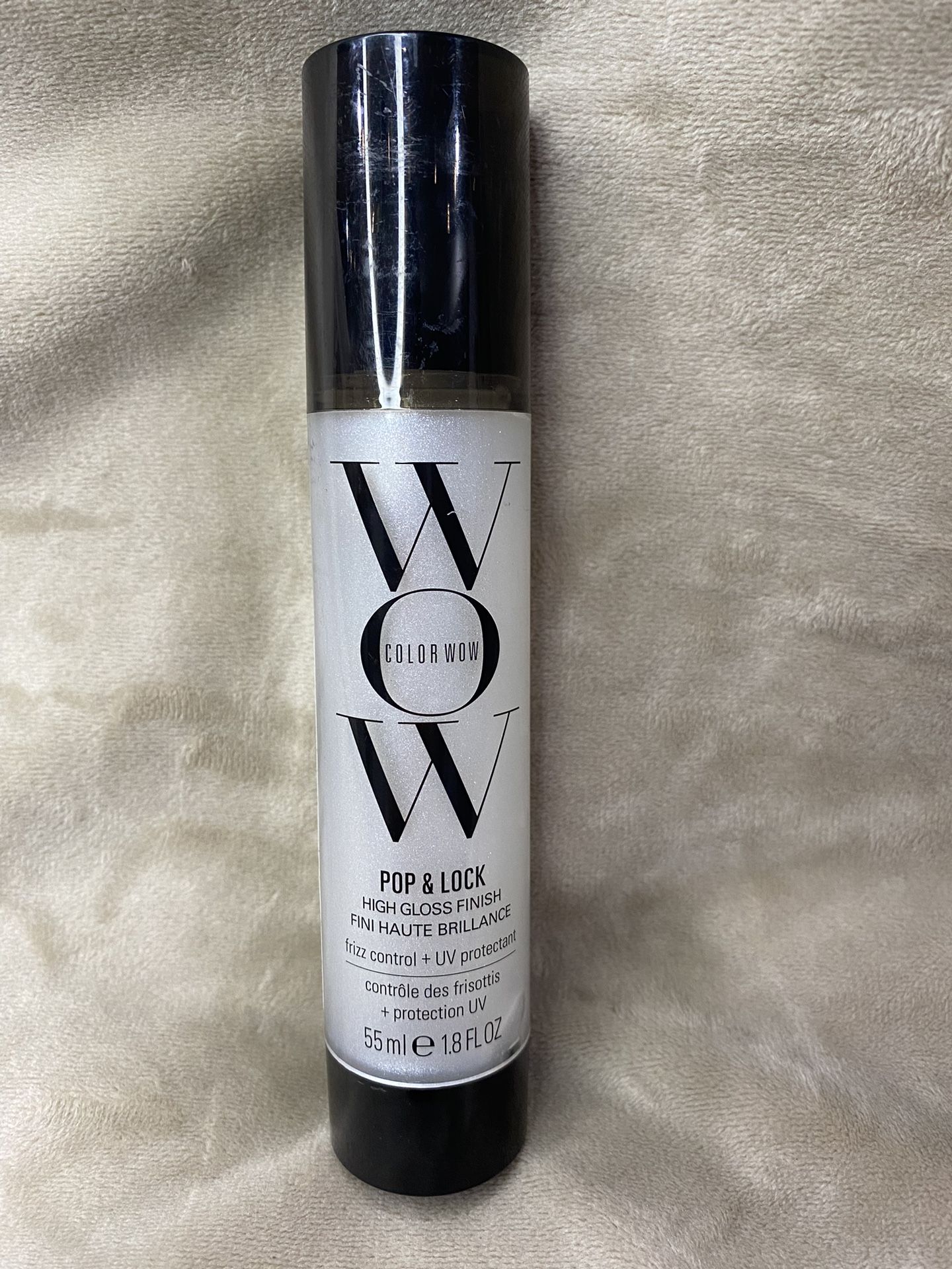 COLOR WOW Pop + Lock High Gloss Finish – Frizz Control Serum | Prevent Color Fade, Seal Split Ends, and Add Gloss | Get Silky, Shiny Hair!