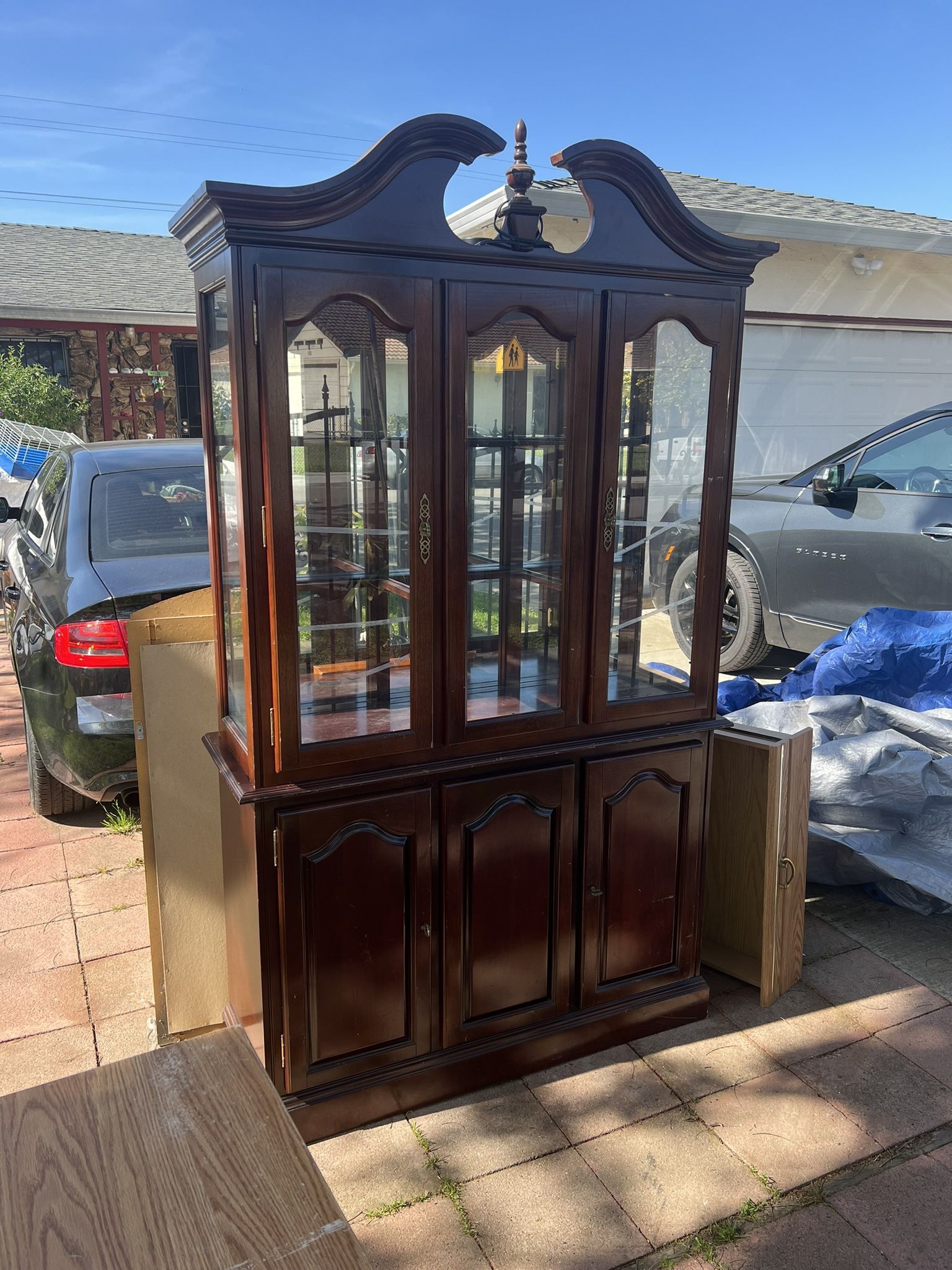 Large Wooden Display Case