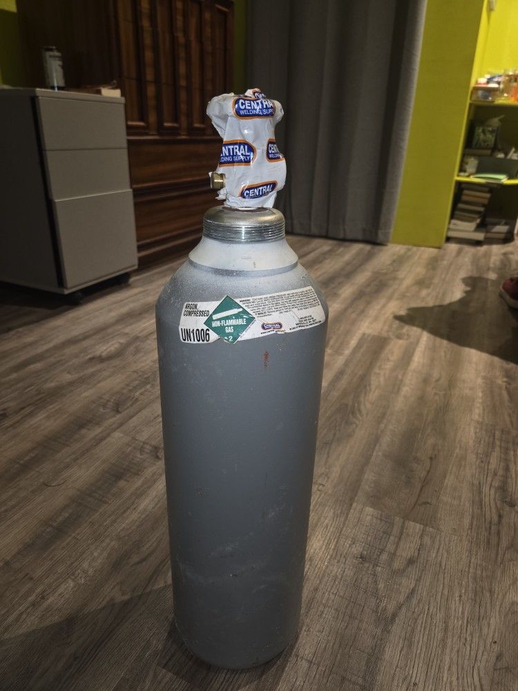 Argon Gas Tank Full
