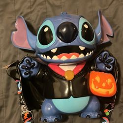Disney Halloween Stitch Popcorn Bucket Disneyland 2024 Vampire Rare