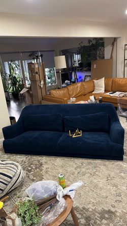 Blue couch